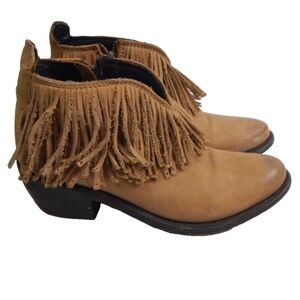 Caborca Western Fringe Ankle Boots